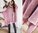 Strick Long Tunika Pullover Oversize Viskose Rosa Italy