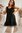 Long Shirt Top mit Volant Tüll Hängerchen Kleid Schwarz Bluse zum kombinieren Italy