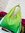 Handtasche Shopper Schultertasche Farbverlauf Ombre Batik Fransen Grün Gelb