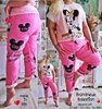 Plus size Hose Jogpants Mickey Prints Übergröße Pink Italy